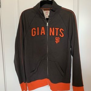 Dark Grey/Orange SF Giants Zip-up Sweatshirt
